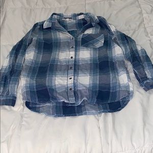 Blue Plaid Shirt
